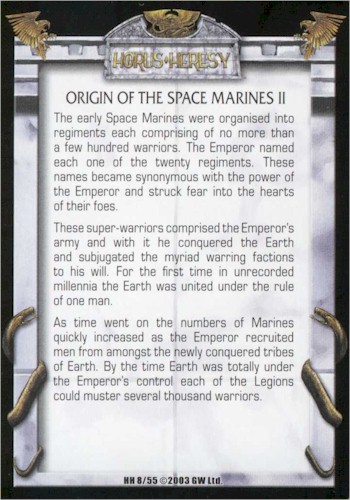 Origin of the Space Marines II